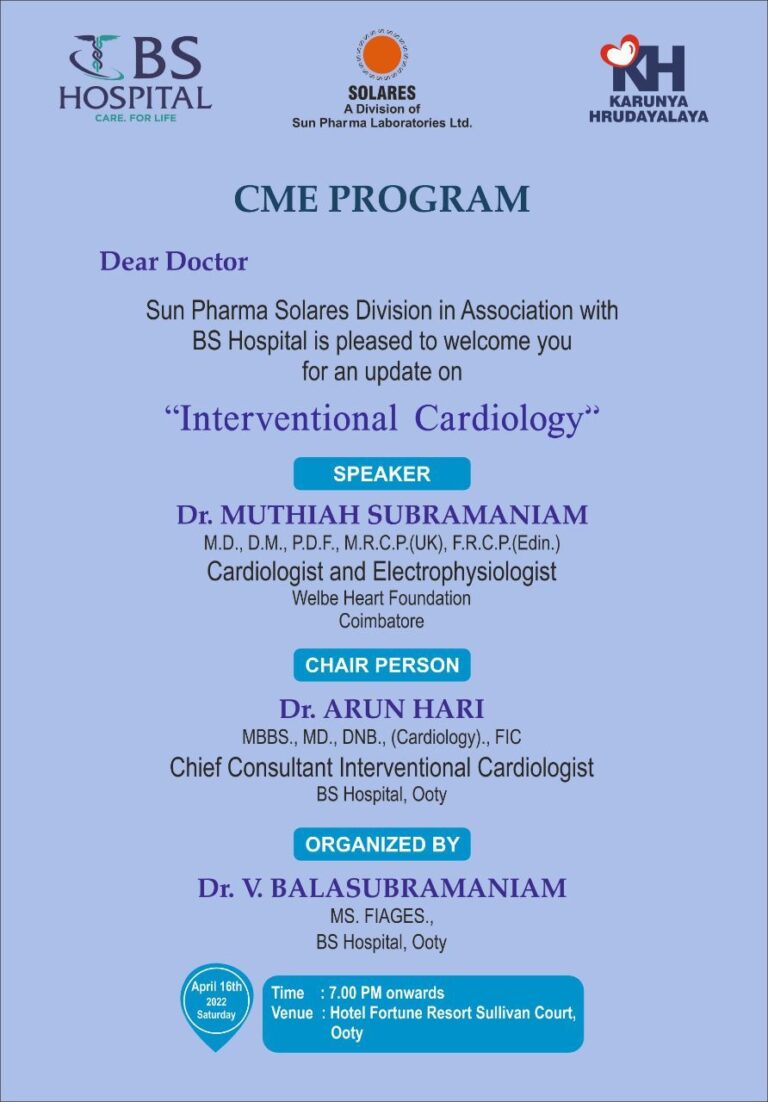 Read more about the article CME Program with Doctor Arun as Speaker