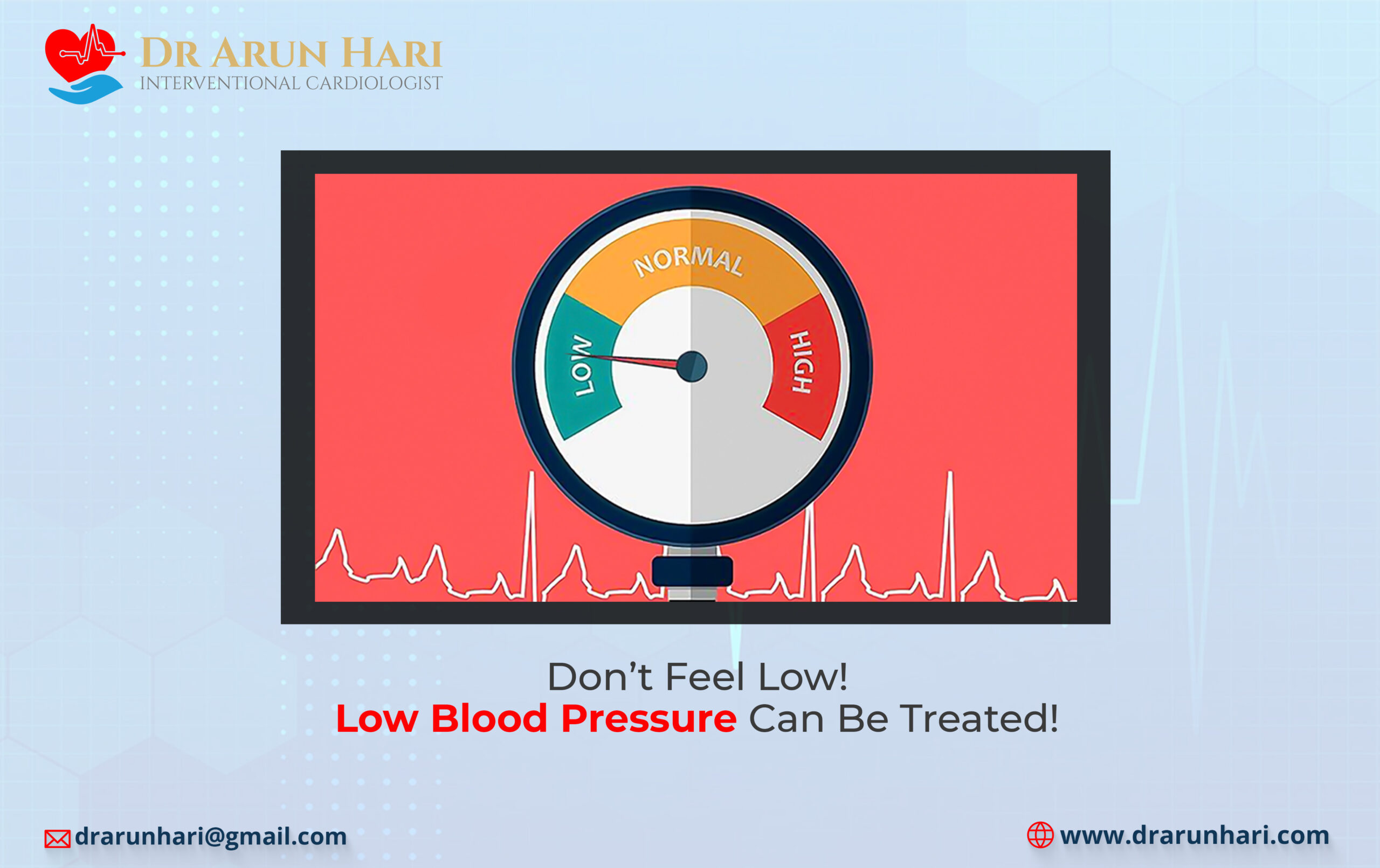 Read more about the article Don’t Feel Low! Low Blood Pressure Can Be Treated!