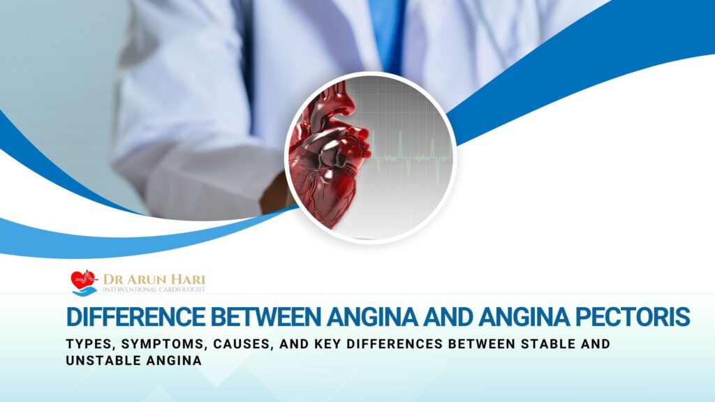 Difference Between Angina and Angina Pectoris – Types, Symptoms, Causes, and Key Differences Between Stable and Unstable Angina